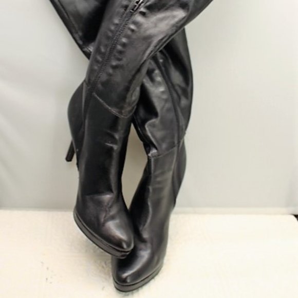 Worthington Black size 8.5 tall boot ,4 " heal - Picture 3 of 8